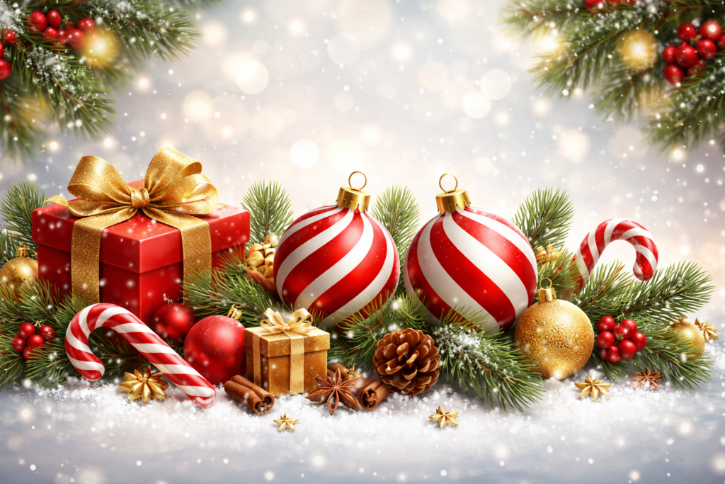 Besinnliche Weihnachten! Zeit, Danke zu sagen...