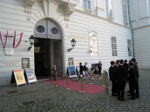 Die Nationalbibliothek bot einen stilvollen Rahmen für diese Veranstaltung…